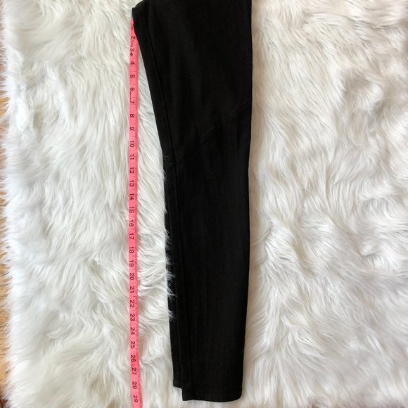 PAIGE Black Glam Rock Pull-On Leggings M - Picture 12 of 15